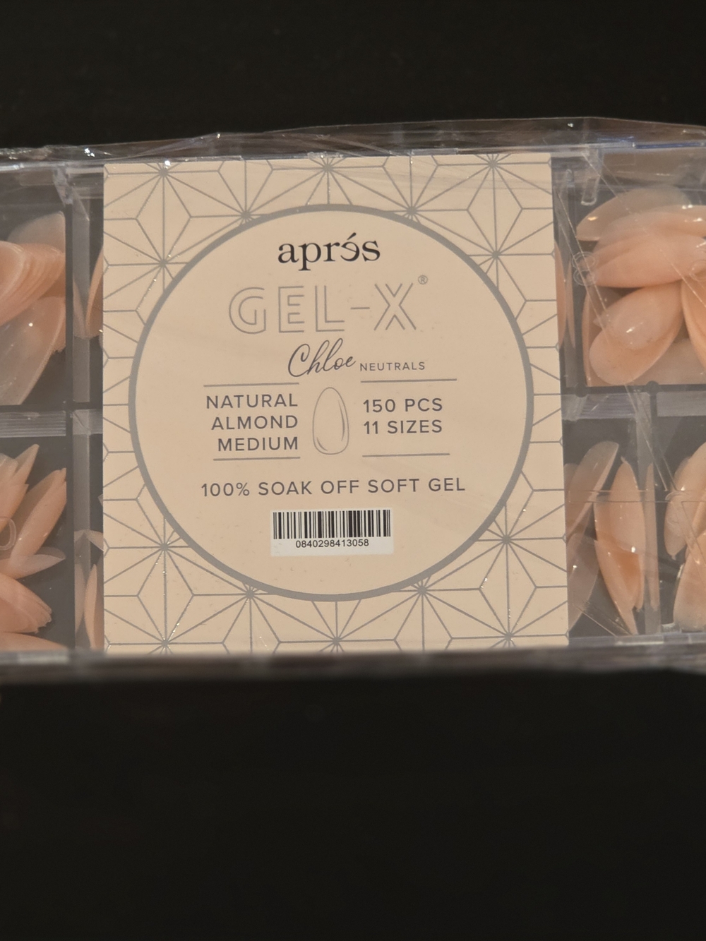 GEL-X Round Medium Short, Almond Soft Gel Nail Tips - White, Pink, Beige - Picture 4 of 10